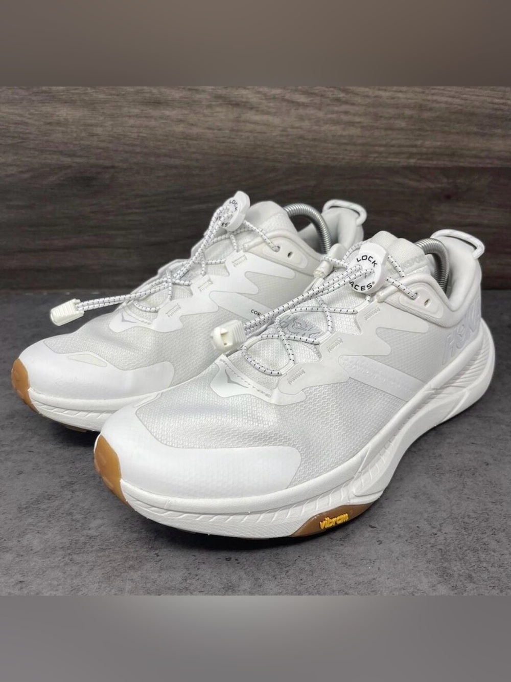 Hoka One One 💅 Transport Women’s Hiking Running Athletic White 1123154 WWH NEW - Picture 5 of 12
